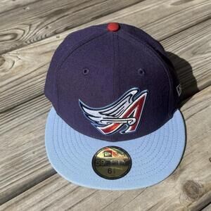 New Era 59Fifty Los Angeles Angels of Anaheim 2 Tone Fitted Hat 6 7/8
